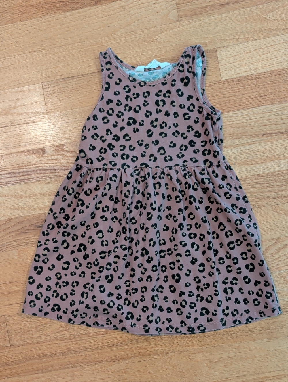 H&M Pink-Brown Leopard Print Tank Dress